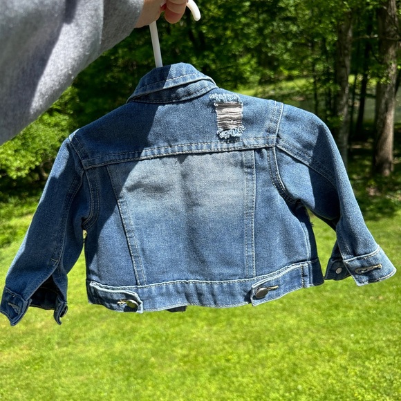 Distressed Jean Jacket-Baby - Picture 2 of 3